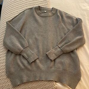 Oversized Soft Gray Sweater